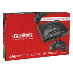 Игровая консоль RETRO GENESIS 600 игр, Remix, черный