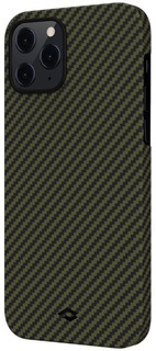 Клип-кейс Pitaka для Apple iPhone 12/12 Pro (черно-зеленый)