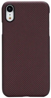 Клип-кейс Pitaka для Apple iPhone XR (черно-красный)