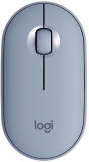 Мышь Logitech Pebble M350 (голубой)