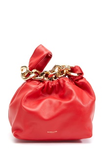 Красная кожаная сумка с цепью The Santa Monica De Mellier