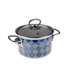 Кастрюля эмалированная Hitt Azulejo 4,5 л