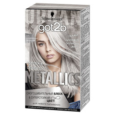Краска для волос Got2b Metallics "серебристый металлик" M71