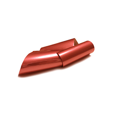 ruNail, Фольга для дизайна ногтей «Поталь», 4x100 см, красная