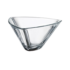 Салатник triangle (crystalite bohemia) прозрачный 18x18 см.