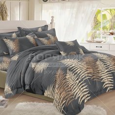 Постельное белье Cleo двуспальное полисатин (простыня 200х220 см, 2 наволочки 70х70 см, пододеяльник 175х215 см) 20/020-AC