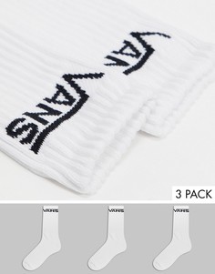 Набор из 3 пар белых носков Vans Classic-Белый