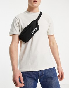 Черная сумка-кошелек на пояс с маленьким логотипом Levis-Черный цвет