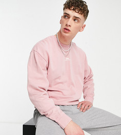 Выбеленный розовый oversized-свитшот с логотипом Puma – эксклюзивно для ASOS-Розовый цвет
