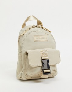 Светло-бежевый миниатюрный рюкзак с застежкой-карабином Consigned-Нейтральный