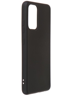 Чехол DF для Samsung Galaxy A32 (4G) с микрофиброй Silicone Black sOriginal-25