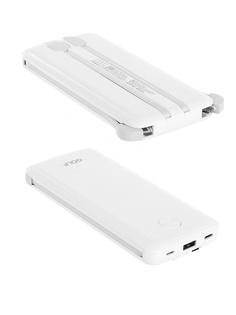 Внешний аккумулятор Golf Edgee Power Bank L105 10000mAh White