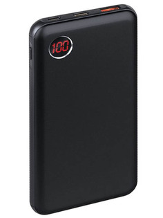 Внешний аккумулятор Qumo Power Bank PowerAid T10000 QC/PD 10000mAh Black 24512