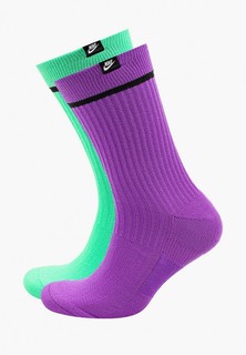 Носки 2 пары Nike U SNKR SOX CREW 2PR - HI VIZ