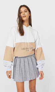 Stradivarius Юбка В Складку Пестро-Серый L