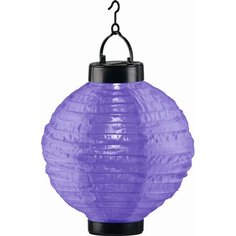 Фонарь на солнечных батареях Китайский фонарик фиолетовый 20х20х25 см Без бренда
