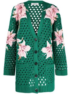 Valentino кардиган с вышивкой