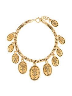 Chanel Pre-Owned колье с гравировкой