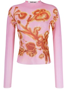 KNWLS сетчатый топ с цветочным принтом Charlotte Knowles