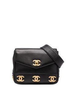 Chanel Pre-Owned поясная сумка Triple с логотипом CC