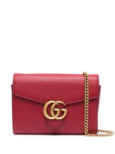 Gucci Pre-Owned кошелек GG Marmont на цепочке