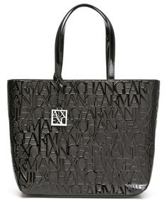Armani Exchange сумка-тоут с монограммой
