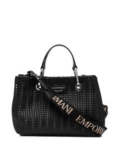 Emporio Armani плетеная сумка-тоут