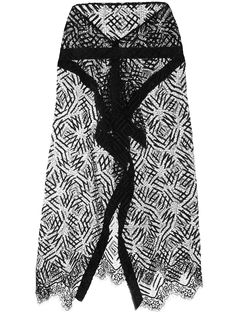 Michelle Mason прозрачная кружевная юбка