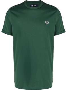 FRED PERRY футболка с вышитым логотипом