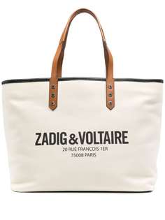 Zadig&Voltaire сумка-тоут из канваса с логотипом
