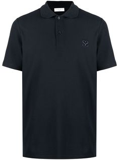Sandro Paris рубашка поло с вышитым логотипом и короткими рукавами