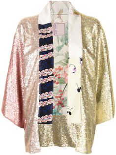 Antonio Marras кимоно в технике пэчворк с цветочным принтом