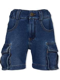Lapin House джинсовые шорты карго в рубчик