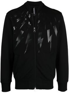Neil Barrett бомбер с принтом Thunderbolt