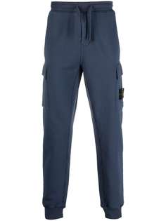 Stone Island узкие спортивные брюки с нашивкой-логотипом