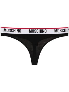 Moschino трусы-стринги с логотипом