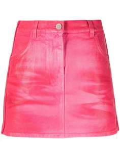 Givenchy джинсовая юбка мини с молнией сбоку