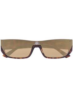 Balenciaga Eyewear солнцезащитные очки Shield в оправе черепаховой расцветки