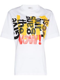 Chloé футболка с круглым вырезом и надписью