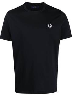 FRED PERRY футболка с вышитым логотипом