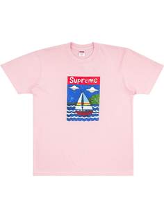 Supreme футболка Sailboat с логотипом