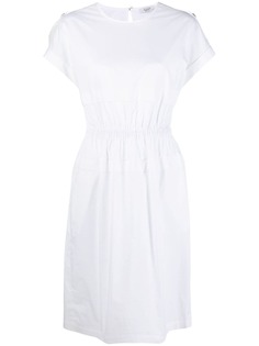Peserico платье-рубашка с короткими рукавами и вставками