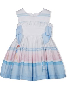 Lapin House полосатое платье с оборками