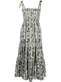 Tory Burch платье миди с цветочным принтом