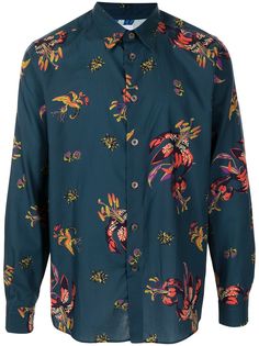 PAUL SMITH рубашка с цветочным узором