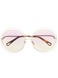 Chloé Eyewear солнцезащитные очки в массивной оправе