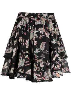 TWINSET юбка мини с цветочным принтом