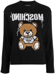 Moschino джемпер с вышивкой Teddy Bear