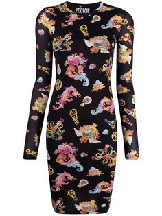 Versace Jeans Couture платье миди с принтом