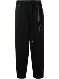 Mastermind Japan tassel-trim cropped track trousers